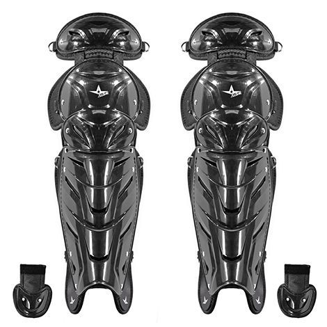 All Star LGU2000L System 7 Umpire 18" Double Knee Leg Guard